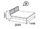 Марианна 9 Кровать двойная 1400