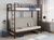 Кровать 2х ярусная с диваном Мадлен