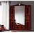 Шкаф 4-х дверный Роза Могано