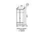 Шкаф для одежды с ящиками 2-х дв. Венеция №17